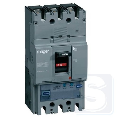 Автомат Hager In=400А 3п 50kA HND400U