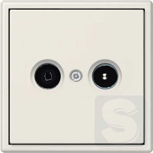Розетка TV конечная JUNG LS990 слоновая кость  