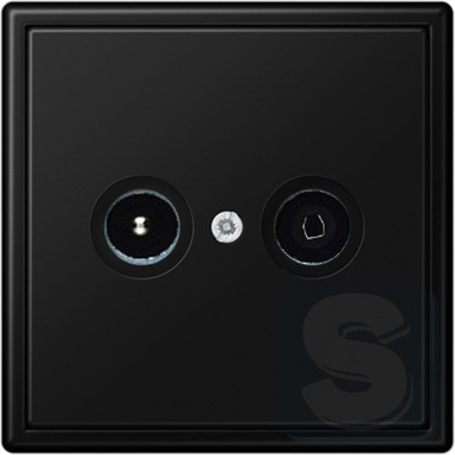 Розетка TV конечная JUNG LS990 чёрный графит матовый  
