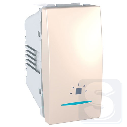 Кнопка "Свет" с подсветкой Unica 1 мод слоновая кость MGU3.106.25LN Schneider
