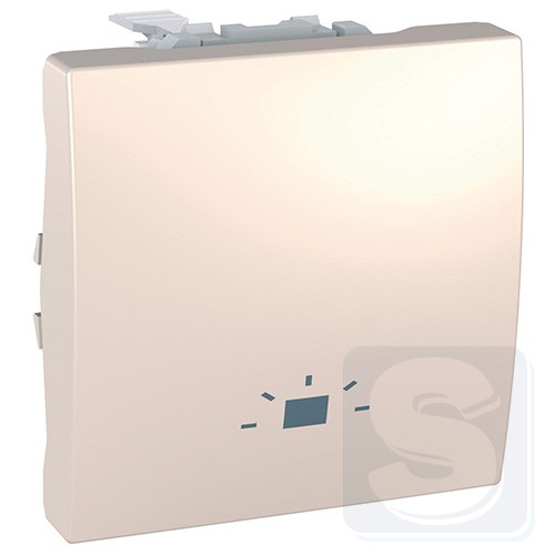 Кнопка "Свет" Unica слоновая кость MGU3.206.25L Schneider