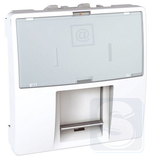 Мех. розетки RJ45 TP 8к. кат. 5е, 2м., белый, Schneider Unica MGU3.411.18-2