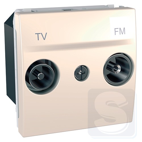 Розетка TV-FM 4-1 МГц Unca 2 мод слоновая кость MGU3.451.25 Schneider-2