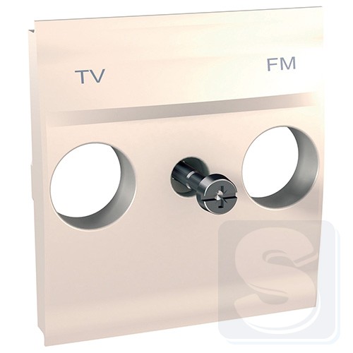 Накладка для TV/FM розетки Unica 2 модуля слоновая кость MGU9.440.25 Schneider