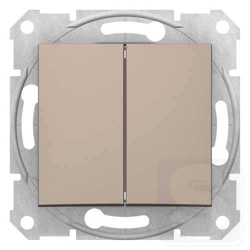 Выключатель 2-кл Schneider Sedna SDN0300168 титан