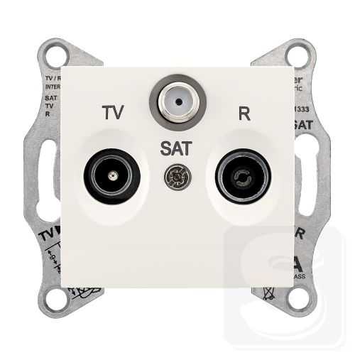 Розетка TV/R/SAT оконечная IP20 Седна SDN3501323 слоновая кость-2