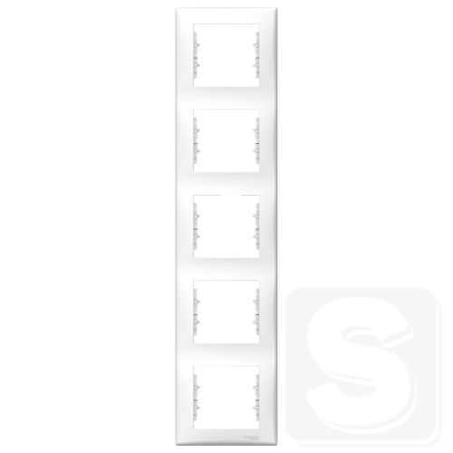 Рамка 5-постовая вертикальная Sedna SDN5801521 белая-2