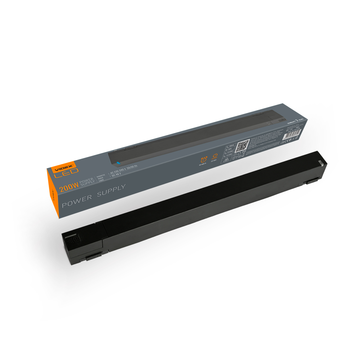 Блок живлення VIDEX VL-TRMS-P200B 100W 48V для магнітних треків у квартирі, IP20.-1