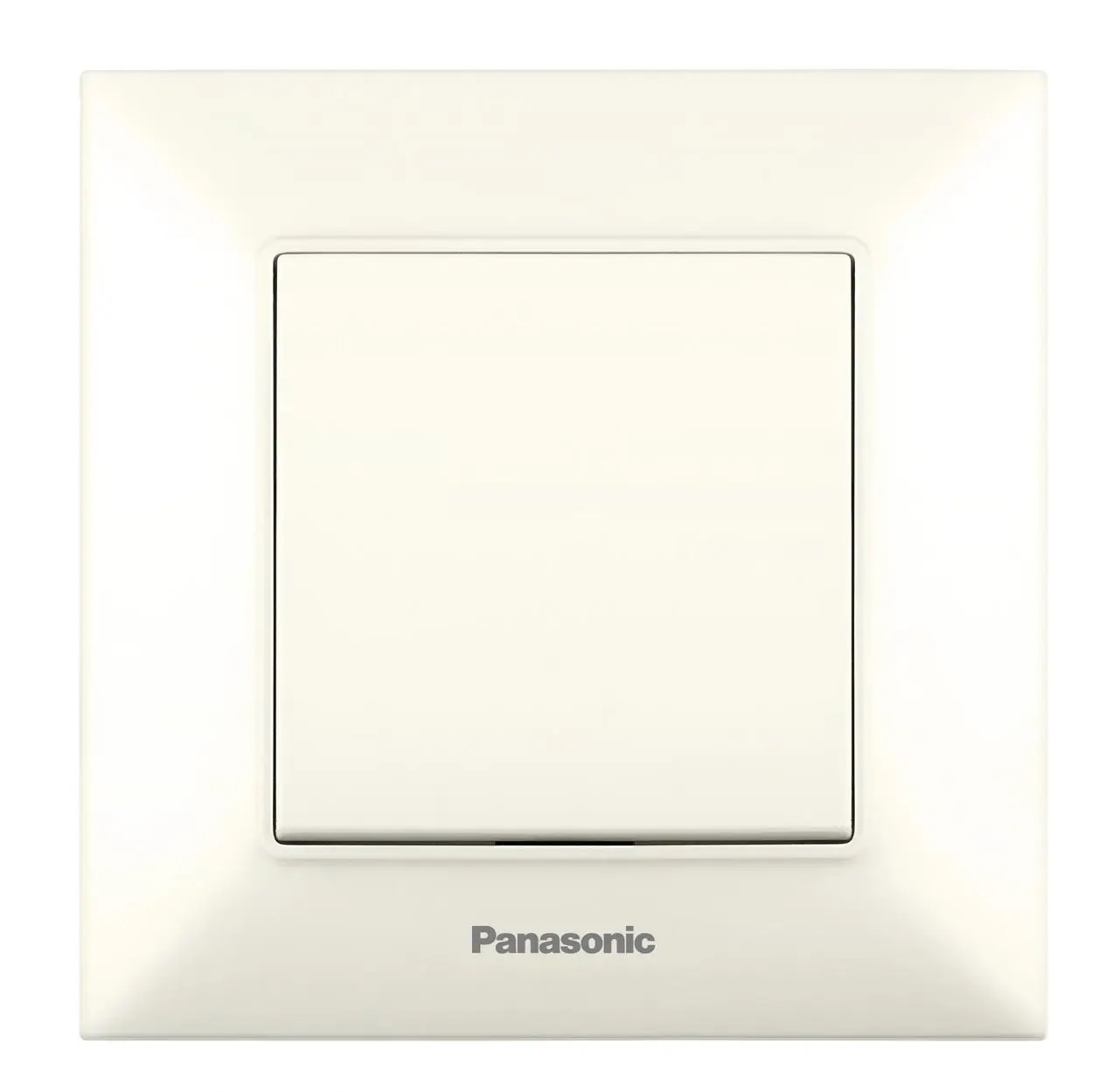 Выключатель 1-клавишный, крем Panasonic WNTC00012BG-UA-1