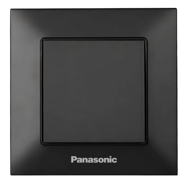 Заглушка розетки чорний Panasonic Arkedia Slim WNTC07012BL-UA