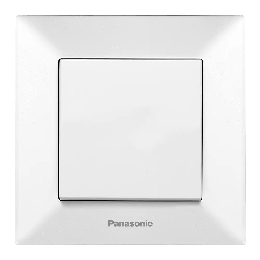 Выключатель 1-клавишный, белый Panasonic WNTC00012WH-UA - 1