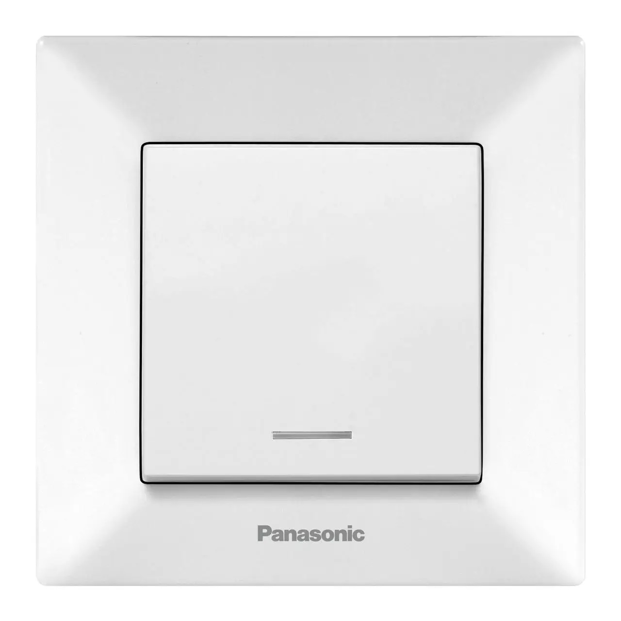 Выключатель 1-кл с подсветкой, белый Panasonic WNTC00022WH-UA - 1