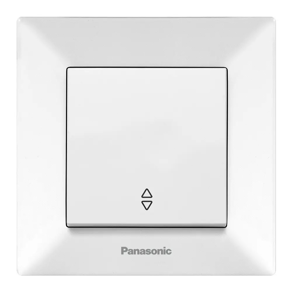 Выключатель 1-кл проходной, белый Panasonic WNTC00032WH-UA -1