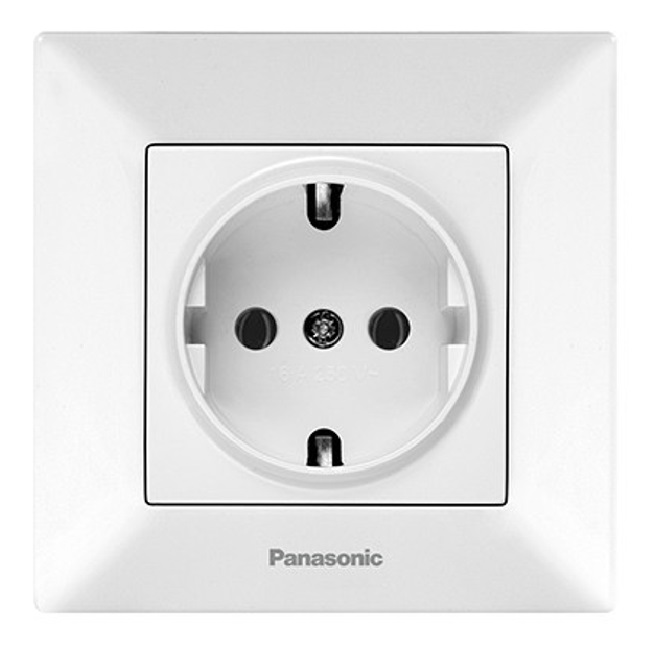 Розетка с з/к, белый Panasonic WNTC02022WH-UA-1