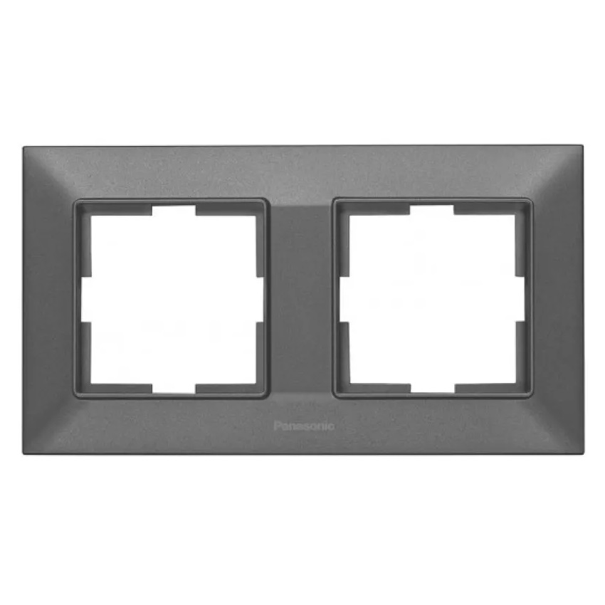 Рамка 2 поста Panasonic Arkedia дымчатый WNTF08022DG-UA-1