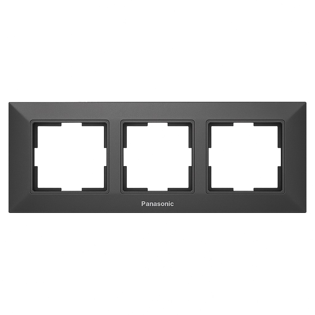 Рамка 3-я Panasonic Arkedia дымчатый WNTF08032DG-UA-1