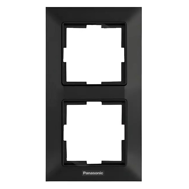 2-а вертик чорний мат Panasonic WNTF08122BL-UA1 