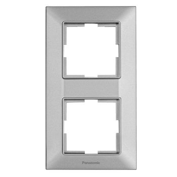 Рамка 2-а Panasonic Arkedia Slim вертик. срібло WNTF08122SL-UA1