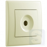 Розетка ТВ проходная Lezard Lesya Крем 705-0303-129-2