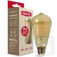 Лампа филамент Filament Amber E27 ST64 7W 2200K 
