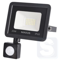 LED Прожектор MAXUS FL-04 20W 5000K Датчик движения-2