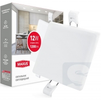 LED светильник MAXUS SP edge 12W, 4100К квадрат