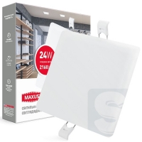 LED светильник MAXUS SP edge 24W, 4100К квадрат