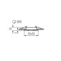 светильник точечный Kalnux Seidy CT-DTL50-B/M, Gx5.3-4