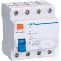 Дифреле УЗО CHINT NL1-63 4P 25A 30mA тип АС 6kA DB 