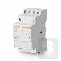 Контактор модульный 4P 25А 4НО VIDEX VF-RS-MC4O-25