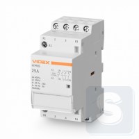 Контактор модульный 4P 25А 2НВ2НЗ VIDEX VF-RS-MC2O2C-25