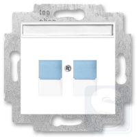 Розетка компьютерная RJ45ная RJ45 ABB Neo белый/синий