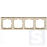 Рамка на 4-поста Abb Basic 55 2514-92-507 слоновая кость-3
