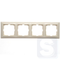 Рамка на 4-поста Abb Basic 55 2514-92-507 слоновая кость-2