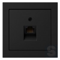 Комп RJ45 6кат FTP антрацит Hager Berker Q3 (455401+14076086-Q3)