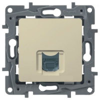 Розетка телефонная RJ 11, Legrand Etika 672340