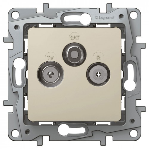Розетка TV TV-R-SAT Legrand Etika 672356 слоновая кость
