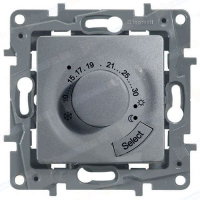 Термостат для теплого пола Legrand Etika 672430 алюминий