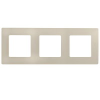Рамка на 3 поста Legrand Etika 672513 слоновая кость