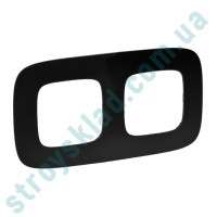 Рамка на 2-поста Valena Allure 754402 черный