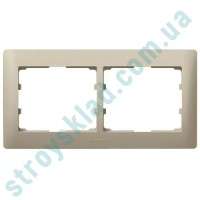 Рамка на 2 поста горизонтальная Legrand Galea Life 771402 титан