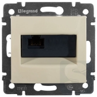 Розетка компьютерная RJ45 кат.5е UTP на 1-гнездо Legrand Valena слоновая кость-2