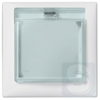 Рамка 1 пост, IP44 с крышкой Legrand Valena белый 774450-2