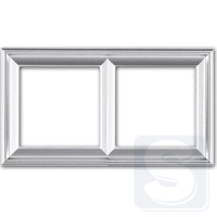 Рамка 2 поста, алюминий JUNG Eco Profi Design EPD482AL