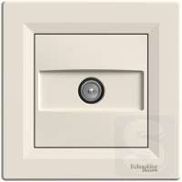 Розетка TV оконечная 1 дБ Asfora Кремовый EPH3200123