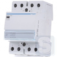Пускатель контактор 230В 63 A, 4но, Hager ESC463 