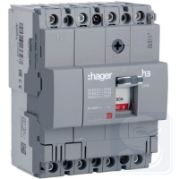Автомат Hager x160 In=80А 4п 18kA HDA081L