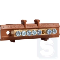 Клемма фазная с держателем 3x16+4x10мм2 Hager KM07L