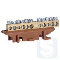 Клемма фазная с держателем 5x16+6x10мм2 Hager KM11L