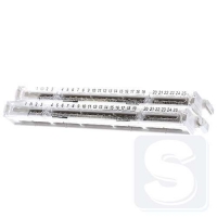 Клеммник двухрядный PE N 10х16мм2 12х10мм2 Hager KM22A